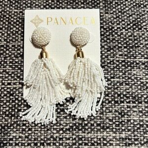 NWT Panacea Cache Beaded Tassel Earrings